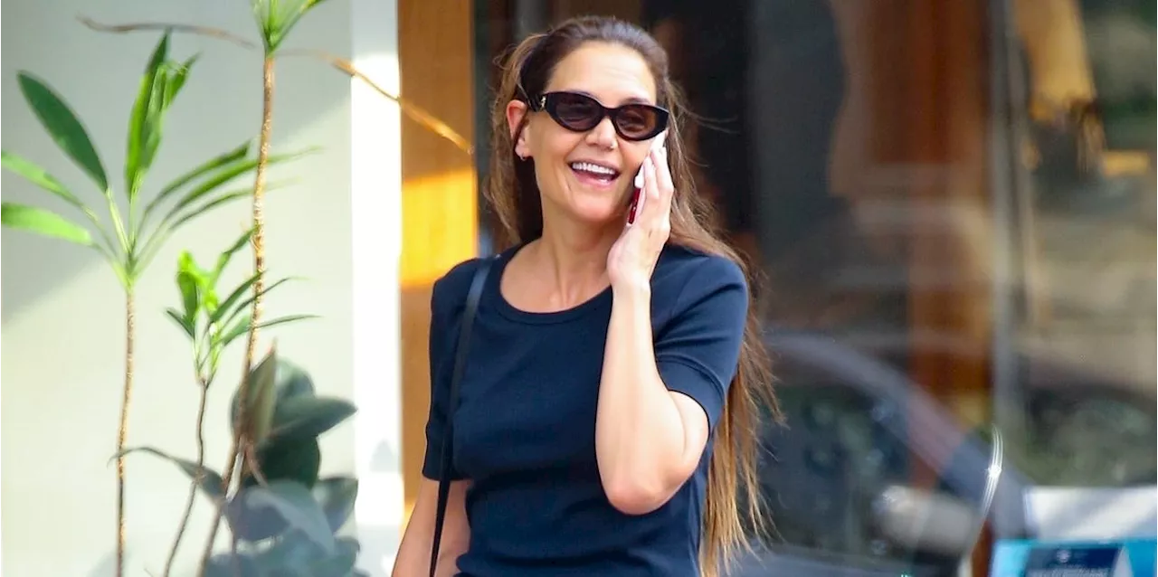 Katie Holmes Looks Like She Stepped Out of the ’70s in These Classic Bell-Bottoms