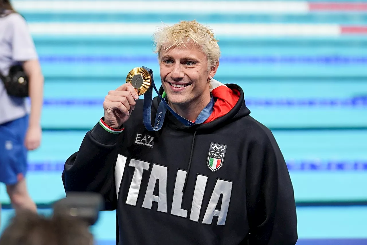 Primo oro per l'Italia alle Olimpiadi a Nicolò Martinenghi per i 100m rana