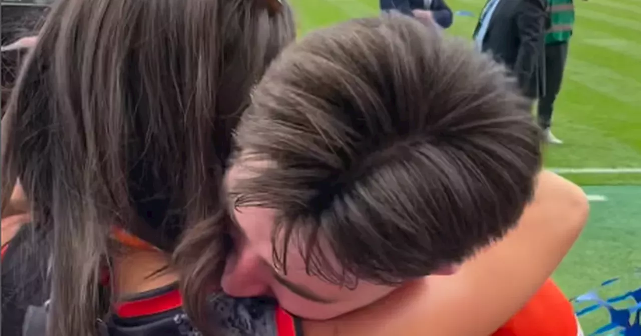 Armagh star reunited with partner for first time in nine months after final win