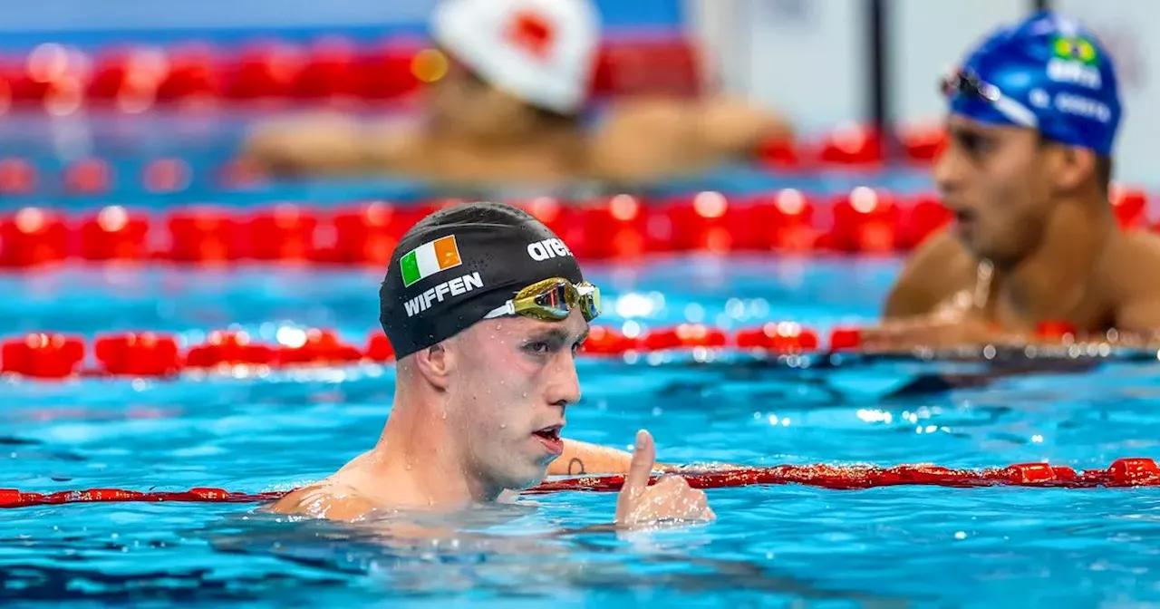 What time is Daniel Wiffen's Olympic 800m Freestyle final on?