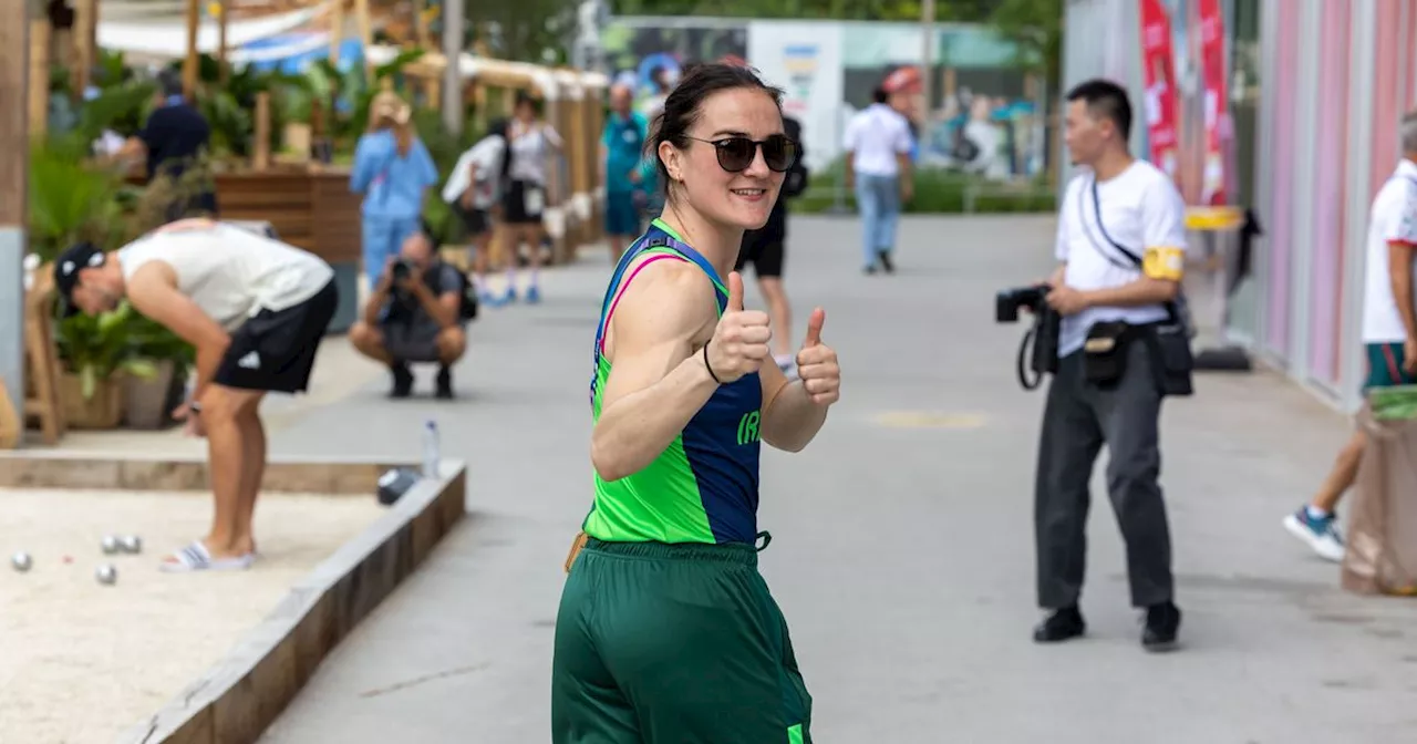 What time is Kellie Harrington in the ring at the Paris Olympics?