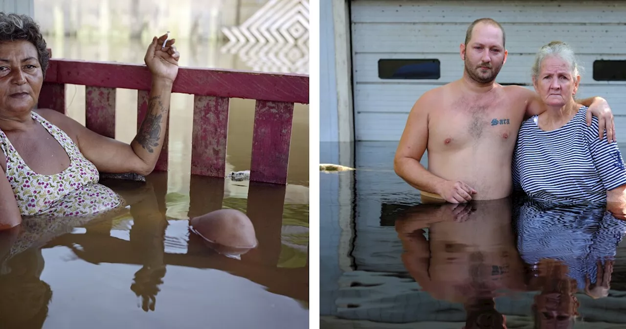 A flood of emotions in these stoic portraits of people returning home after a deluge