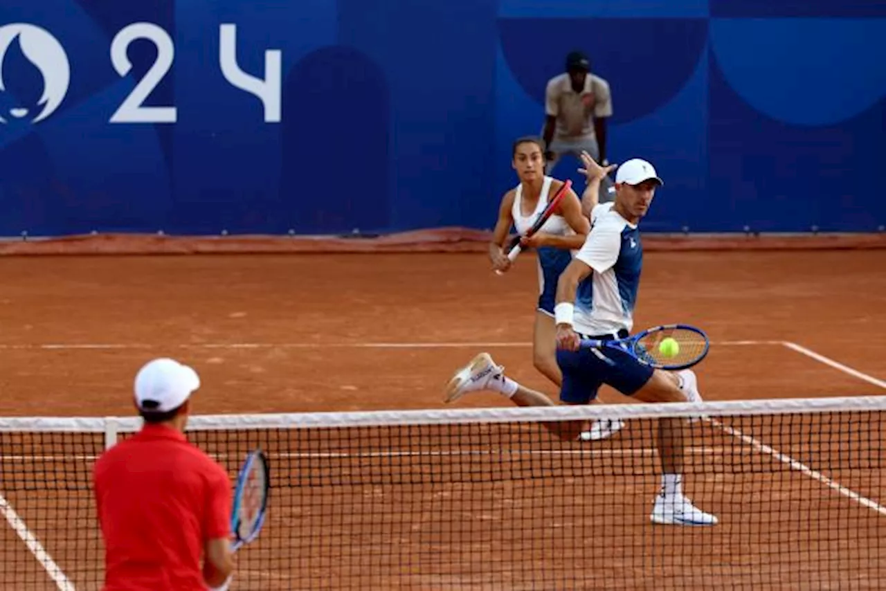 Caroline Garcia et Édouard Roger-Vasselin battus d'entrée en double mixte aux JO de Paris