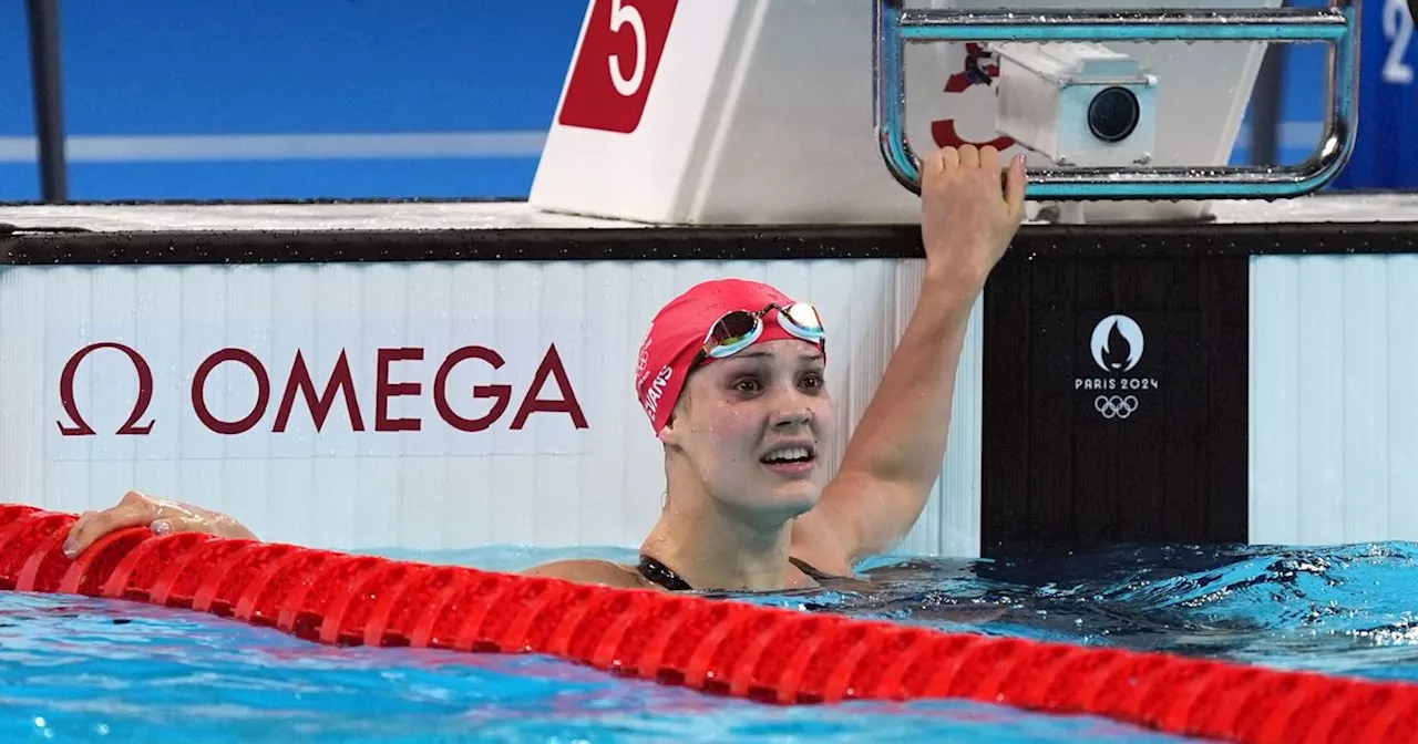 Who is Team GB swimmer Angharad Evans in women's 100m breaststroke final?