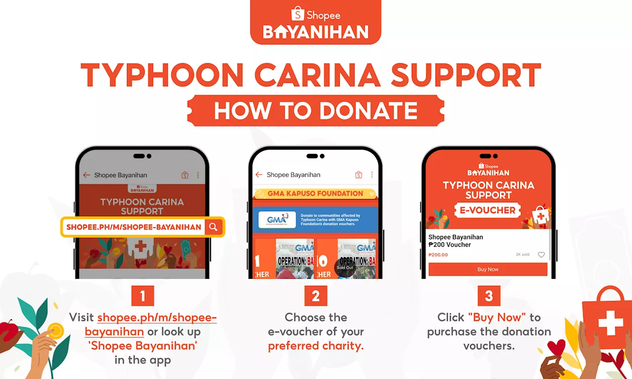 Shopee Bayanihan mobilizes aid for Typhoon Carina victims