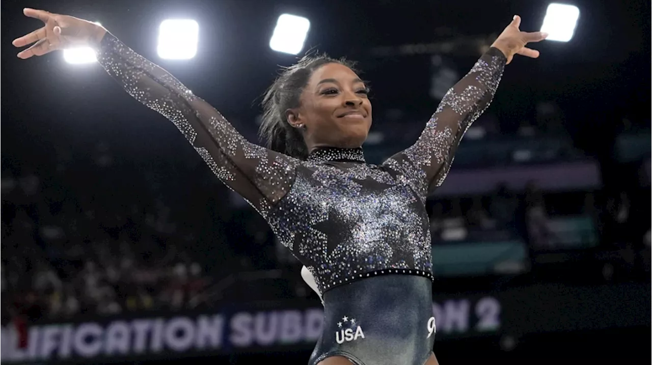 Simone Biles leads despite calf injury, dominates Paris Olympics qualifying