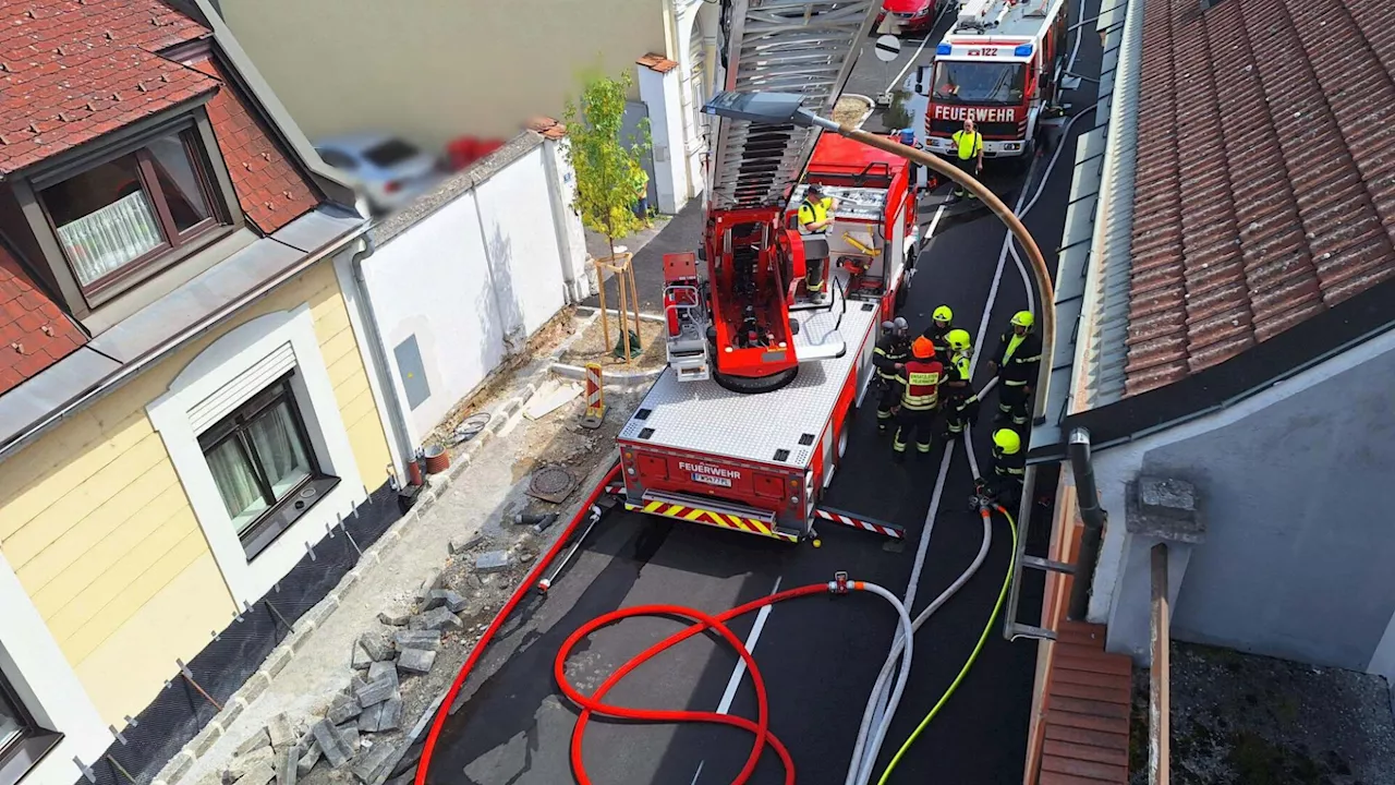 Herzogenburger Feuerwehr rückte zwei Mal in die Wiener Straße aus