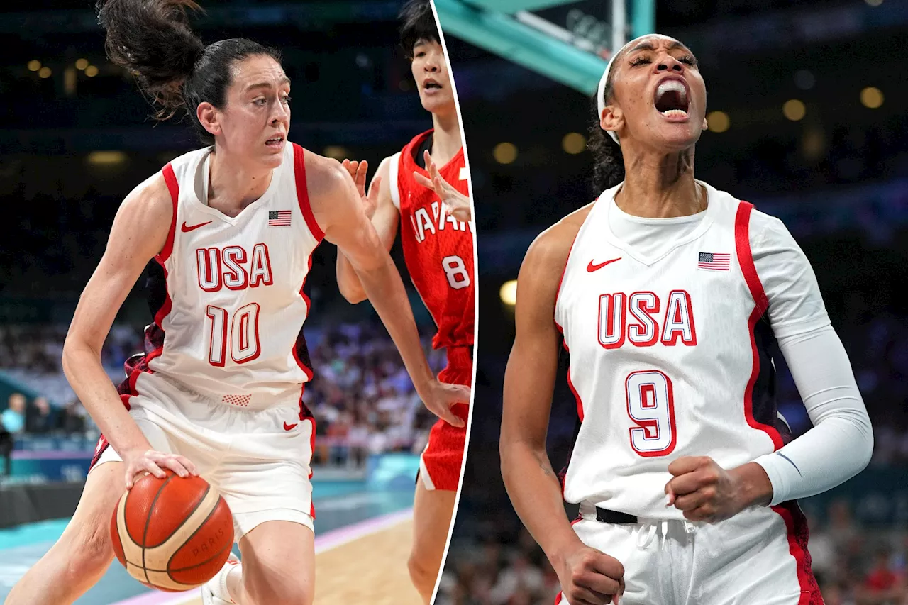 A'ja Wilson, Breanna Stewart dominate as USWNT tops Japan in Paris Olympics opener