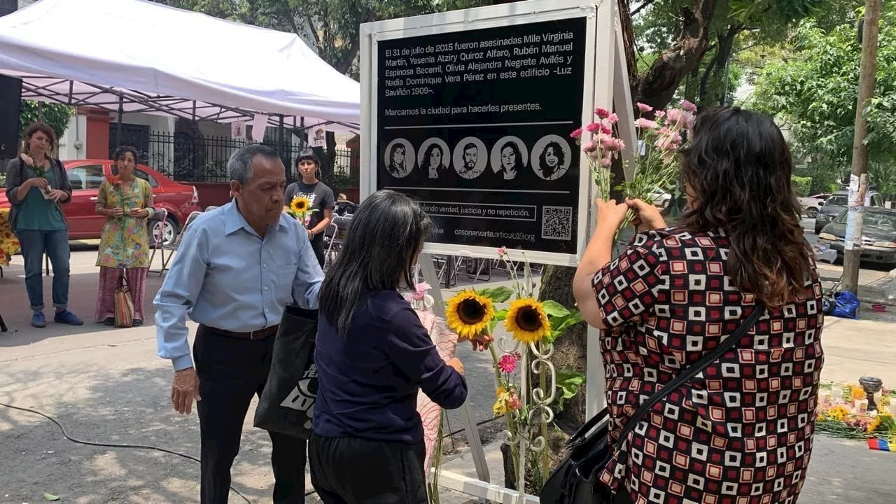 Develan nuevo memorial por el Caso Narvarte, tras nueve años de impunidad (Video)