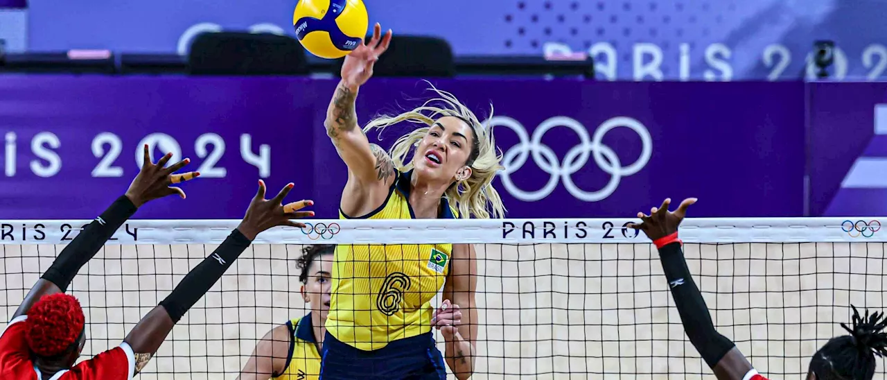 Seleção feminina de vôlei atropela Quênia em estreia na Olimpíada de Paris 2024