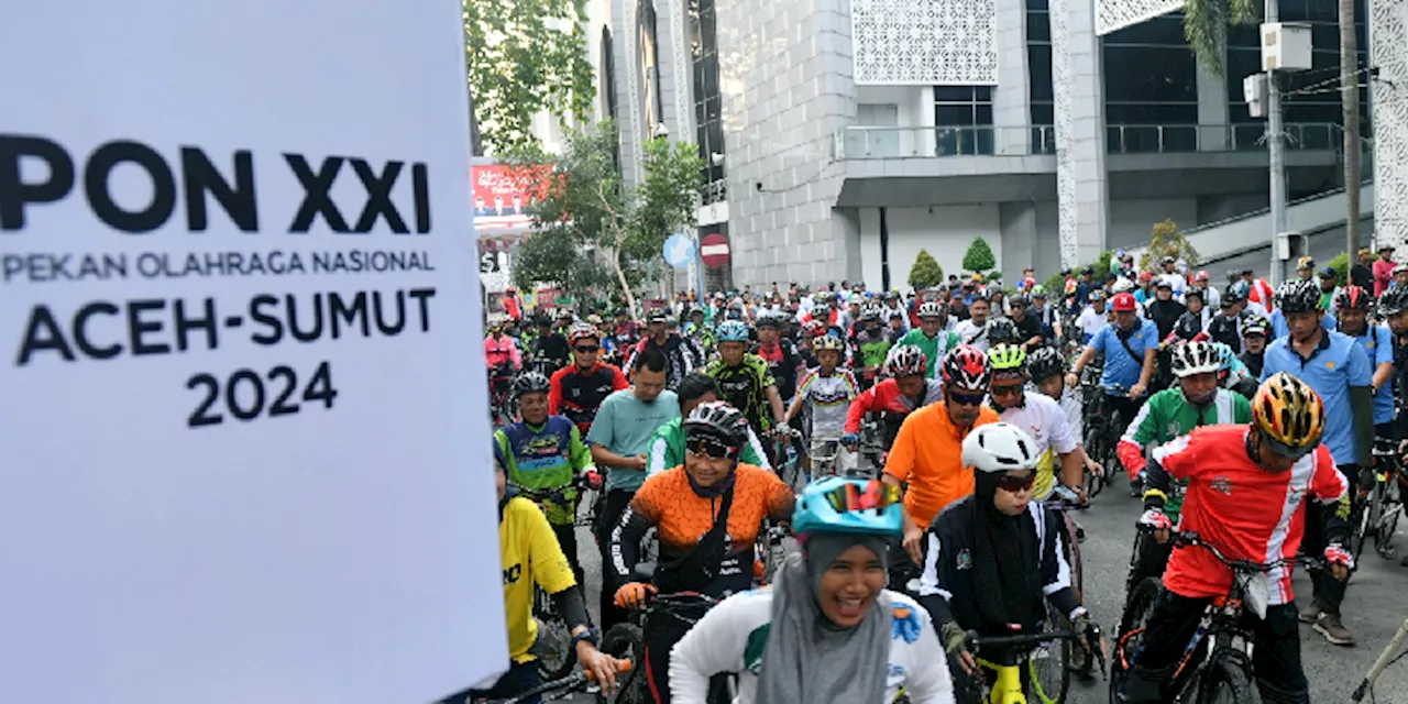 Sosialisasikan PON XXI 2024, PB PON Bersama DPRD Sumut Gelar Funbike