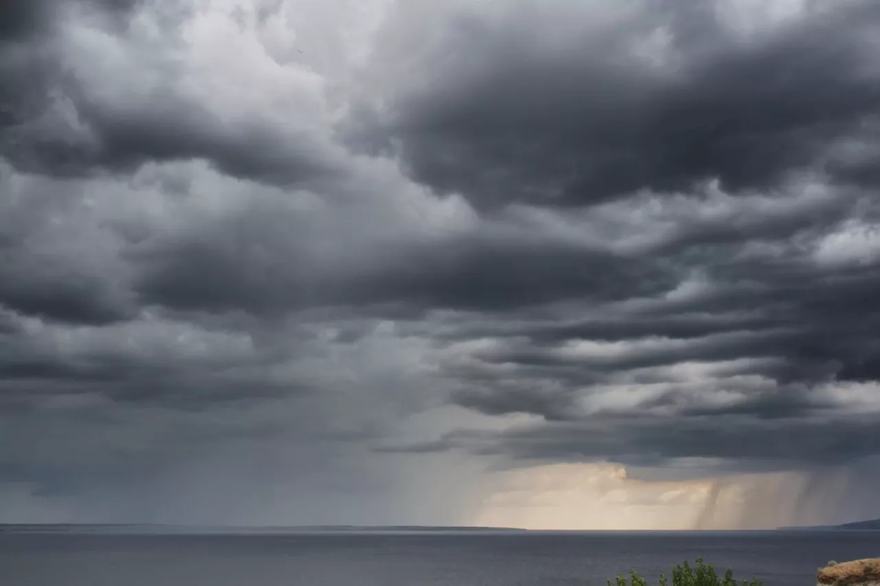 Slow-moving thunderstorms could bring heavy rain this evening