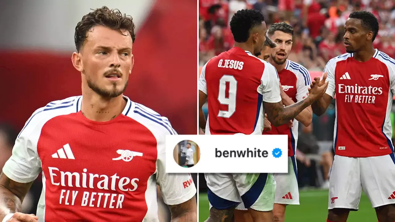 Fans stunned by what Ben White posted on his Arsenal teammate's Instagram after Man Utd win