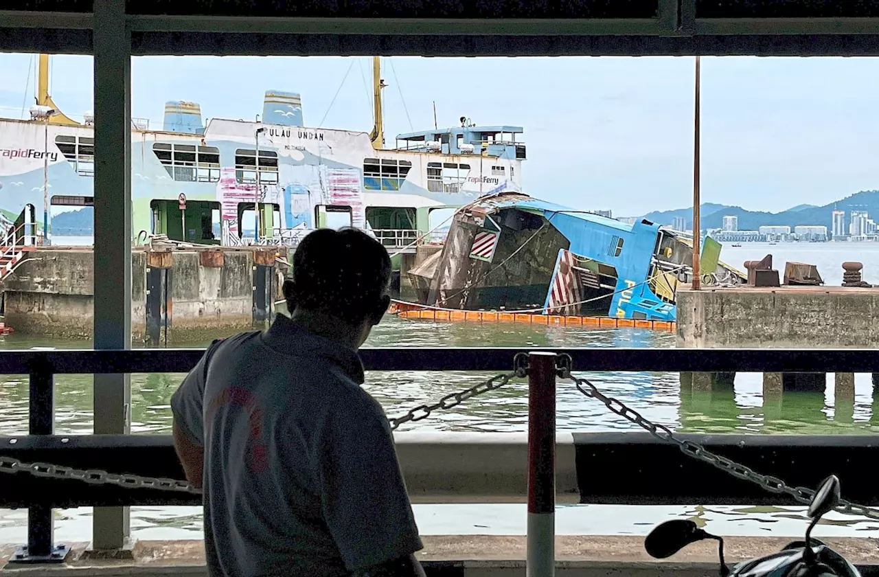 Tough job to salvage, dispose of Penang ferries