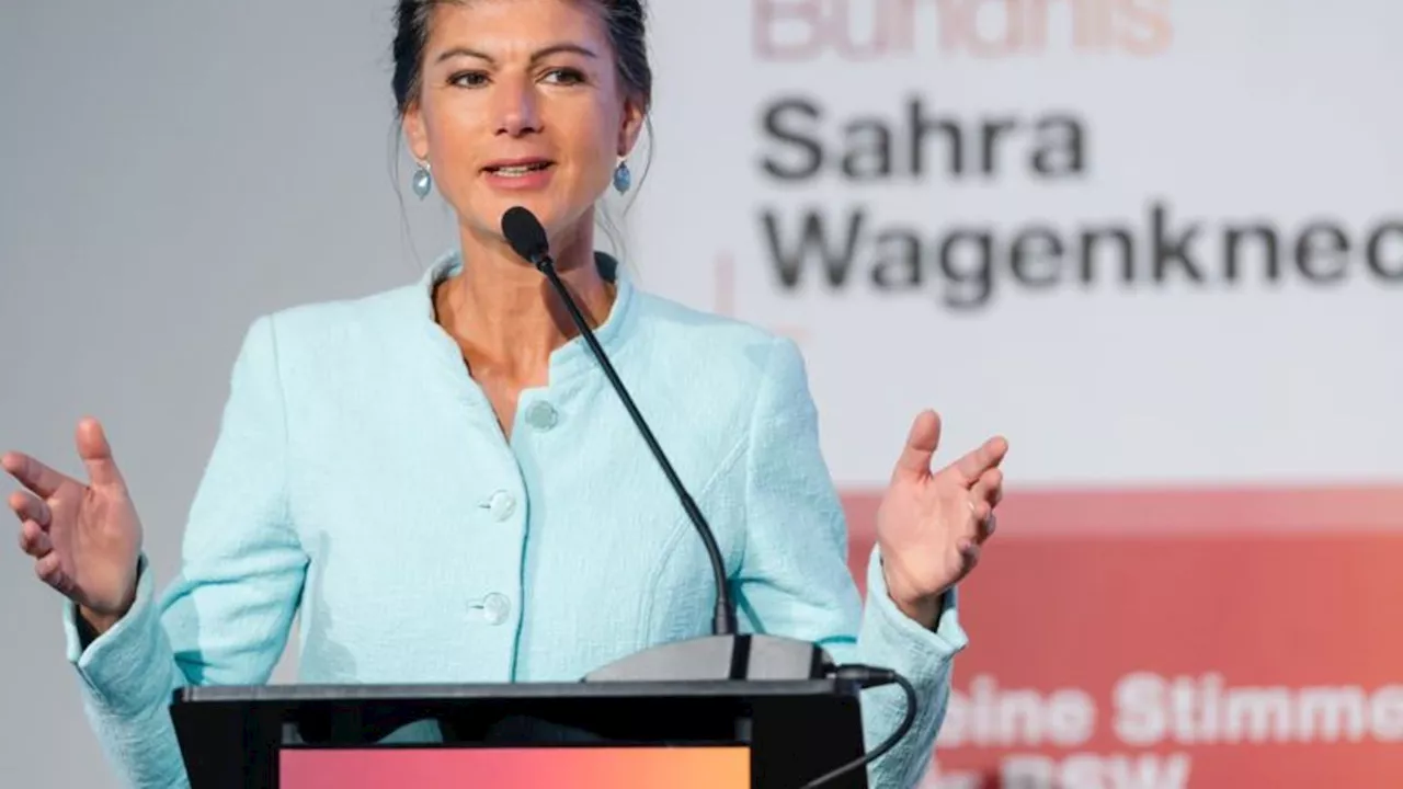 Wahlen in Ostdeutschland: Wagenknecht: Friedensfrage entscheidend für Koalitionen