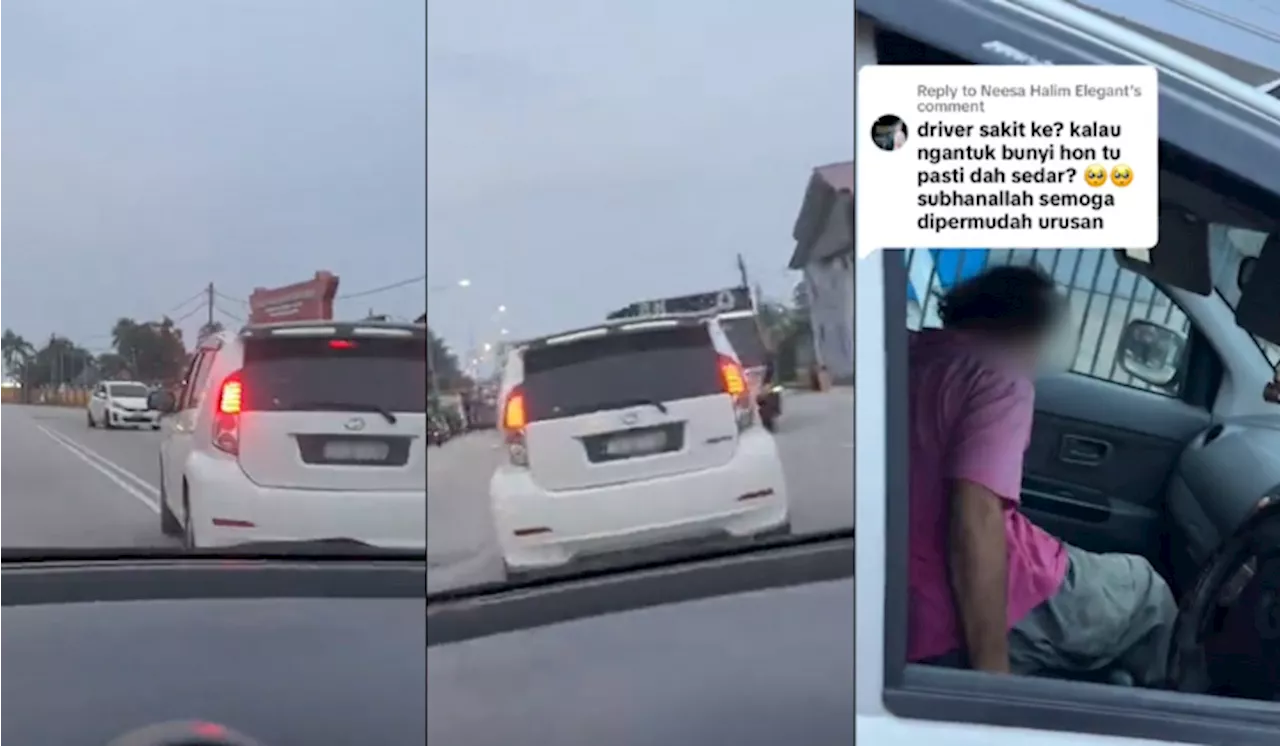 [Video] Myvi Huyung-Hayang Atas Jalan, Pemandu Warga Emas Diserang Hipoglisemia Di Kelantan