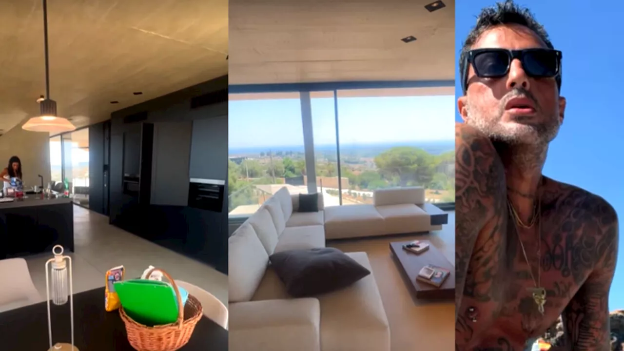 Fabrizio corona in vacanza con la compagna incinta e il figlio: il video della mega villa