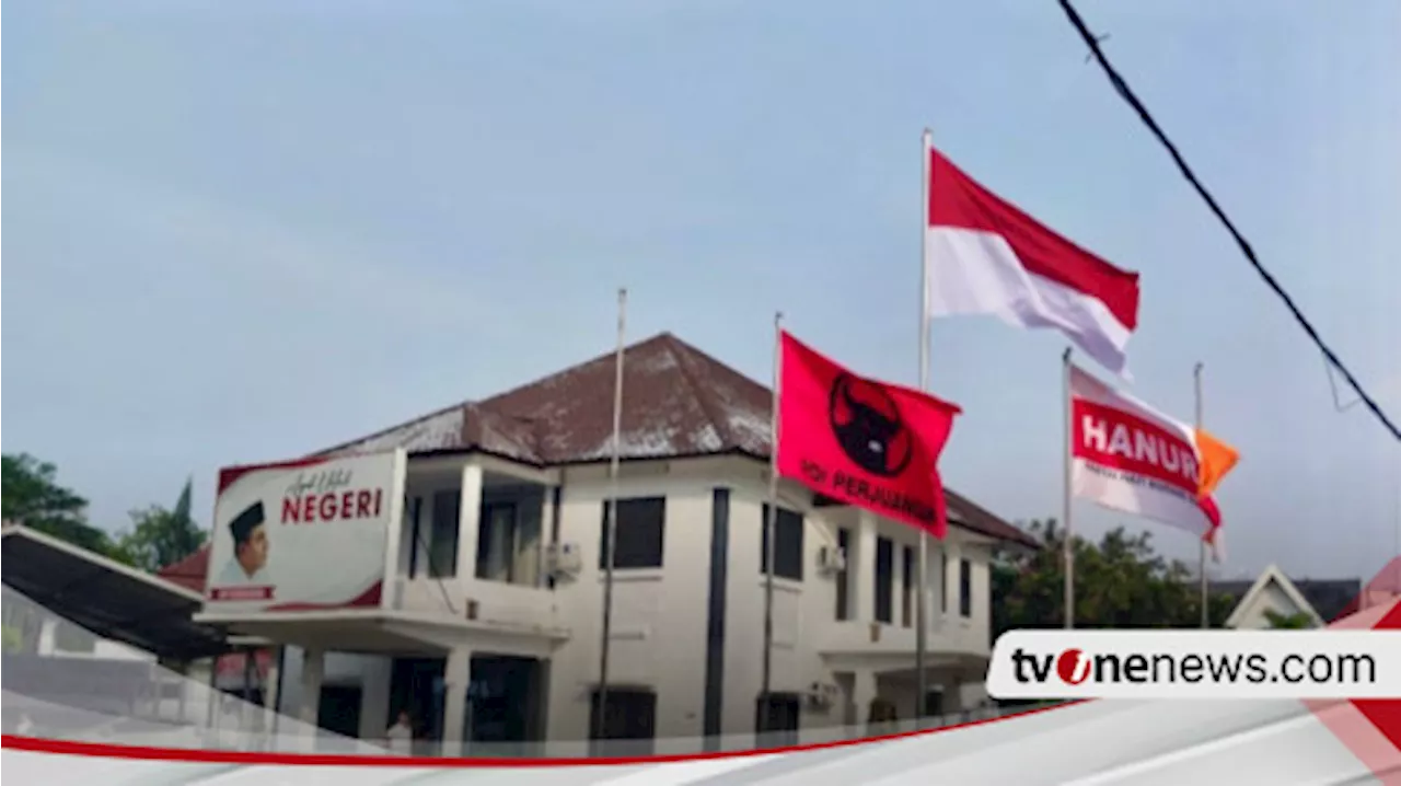 Bendera PDIP Dipasang di Kantor Pemenangan Edy Rahmayadi, Sinyal Beri Dukungan?