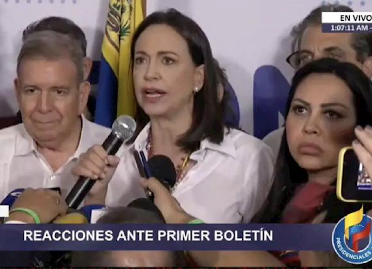 El presidente electo en Venezuela es Edmundo González, afirma Machado; protestan con cacerolazos en Caracas