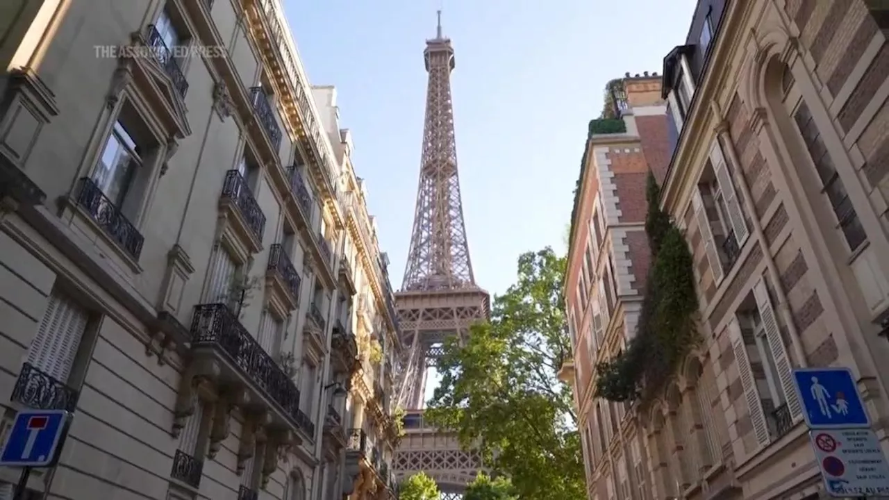 The Eiffel Tower Stadium makes for a unique Olympic venue, AP explains