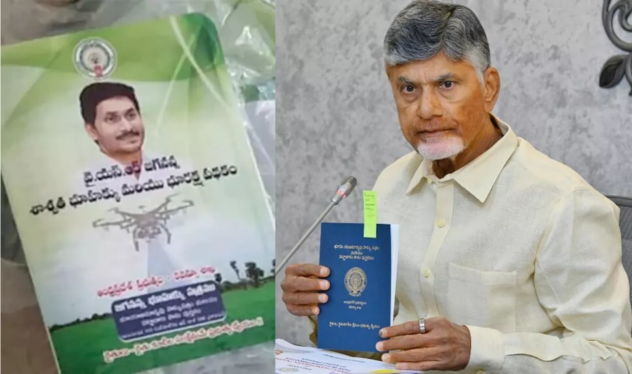 AP New Passbooks: సీఎం చంద్రబాబు విస్మయం.. ఒక్క జగన్‌ బొమ్మలకే రూ.700 కోట్లు