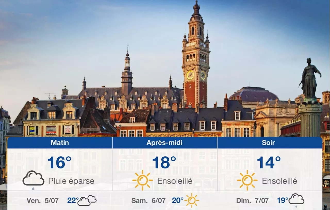 Météo Lille: prévisions du jeudi 4 juillet 2024