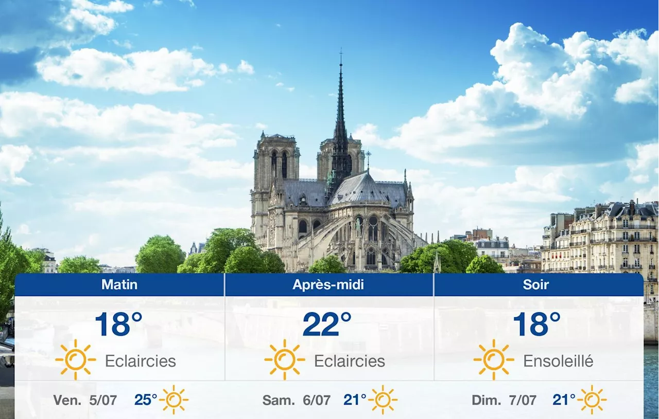 Météo Paris: prévisions du jeudi 4 juillet 2024