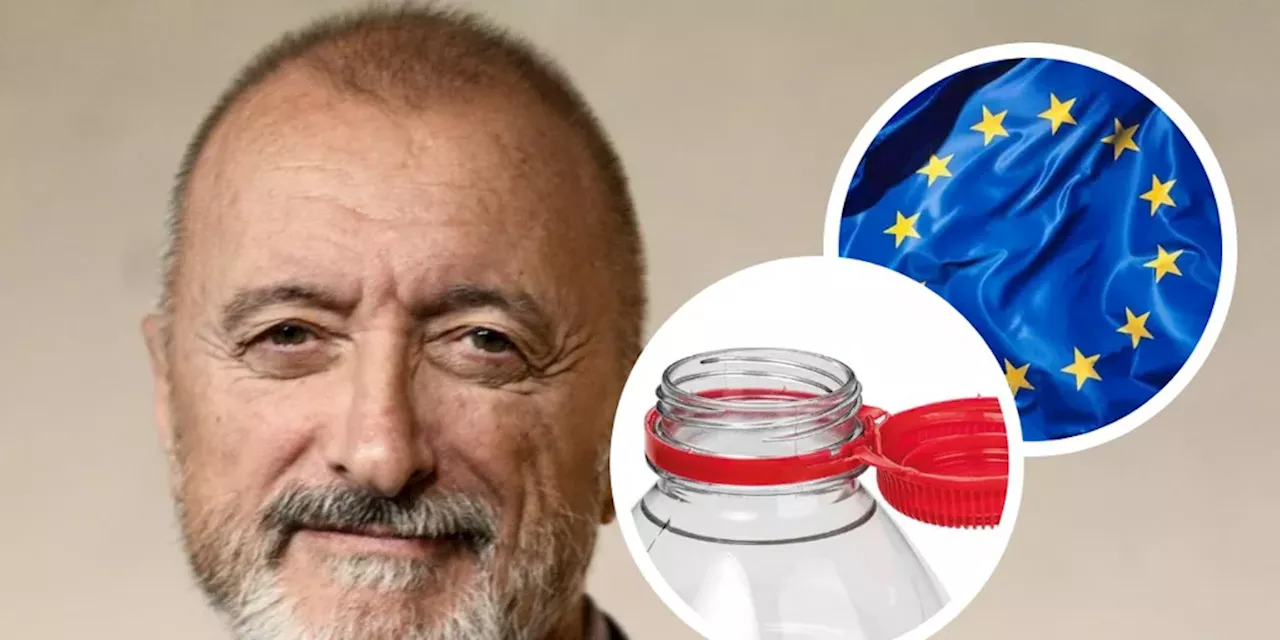 Arturo Pérez-Reverte critica a la Unión Europea por los nuevos tapones de las botellas de agua: «Cada vez q...