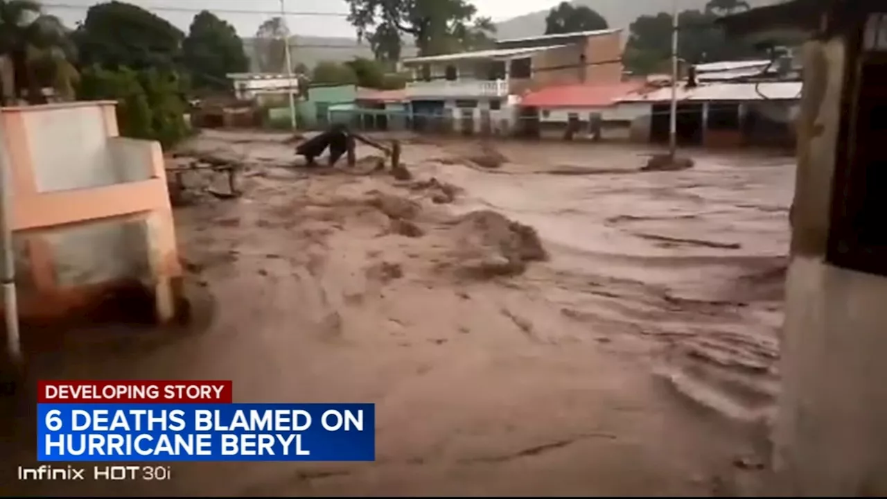 At least 6 dead as Beryl heads toward Jamaica as a major hurricane; cruise ships rerouting