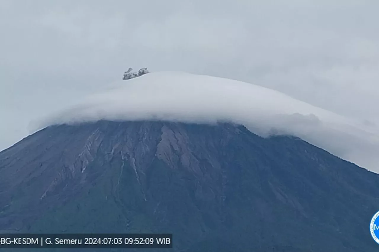 Gunung Semeru erupsi dengan letusan setinggi 700 meter