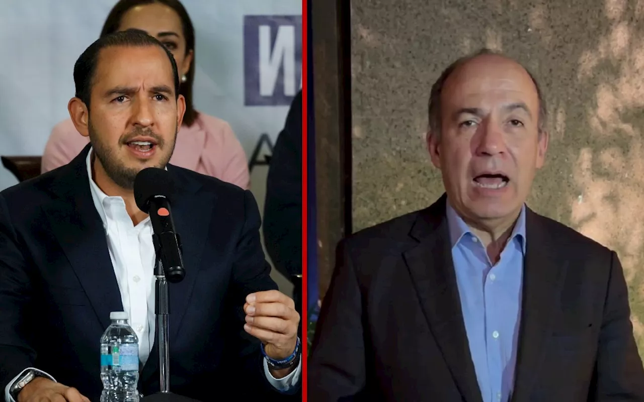 Felipe Calderón y Marko Cortés se culpan de 'la caída' del PAN