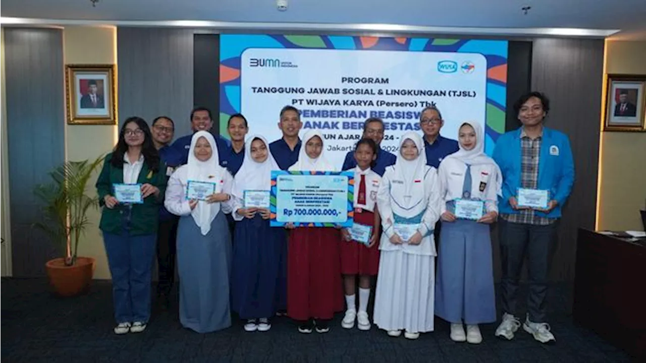 WIKA Gelar Program Beasiswa Pendidikan Anak Berprestasi