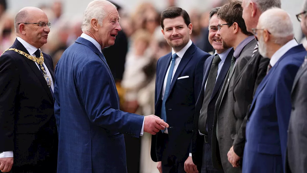 King welcomed to Scotland on trip marking Edinburgh's anniversary