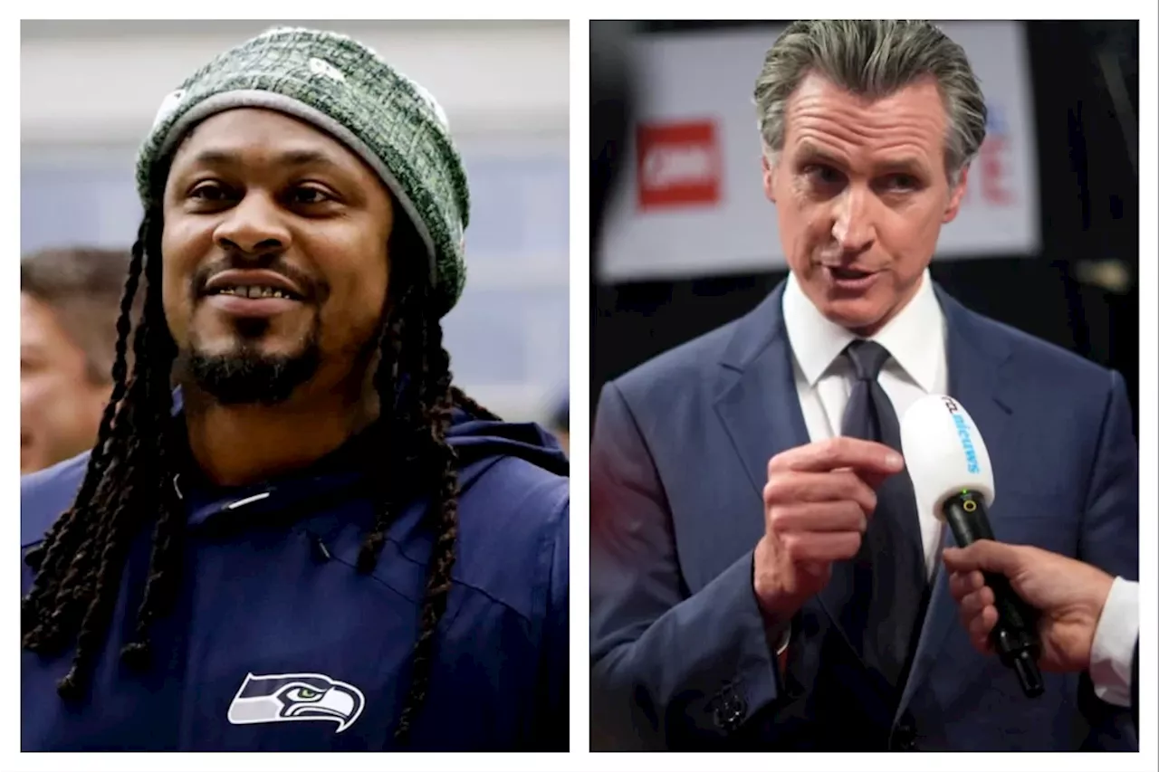 Gavin Newsom and Marshawn Lynch launch Politickin podcast