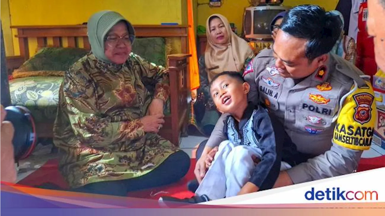 Mensos Risma Beri Ilham Beasiswa Usai Viral 'Ambil Rapor Ditemani Polisi'