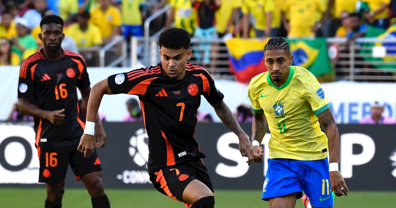 Copa América: Colombia, con buen juego, le hizo frente a Brasil y fue primero