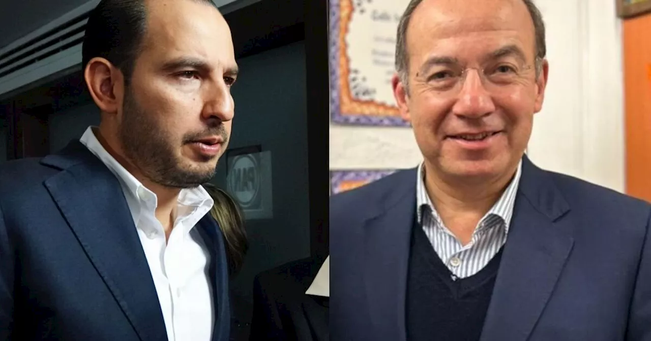 Marko Cortés y Felipe Calderón se acusan ante la crisis en el PAN