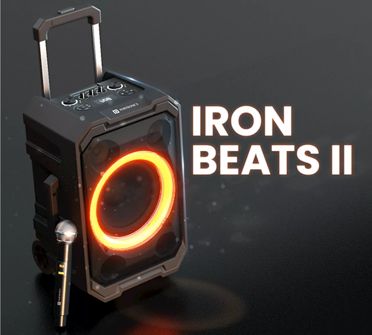 Portronics Iron Beats II launched in India: Massive party speakers with built-in karaoke