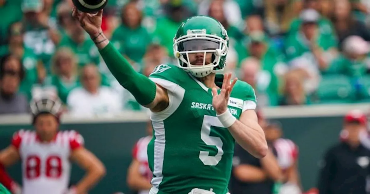 Riders QB Patterson anxious for first CFL start as Argonauts visit Regina