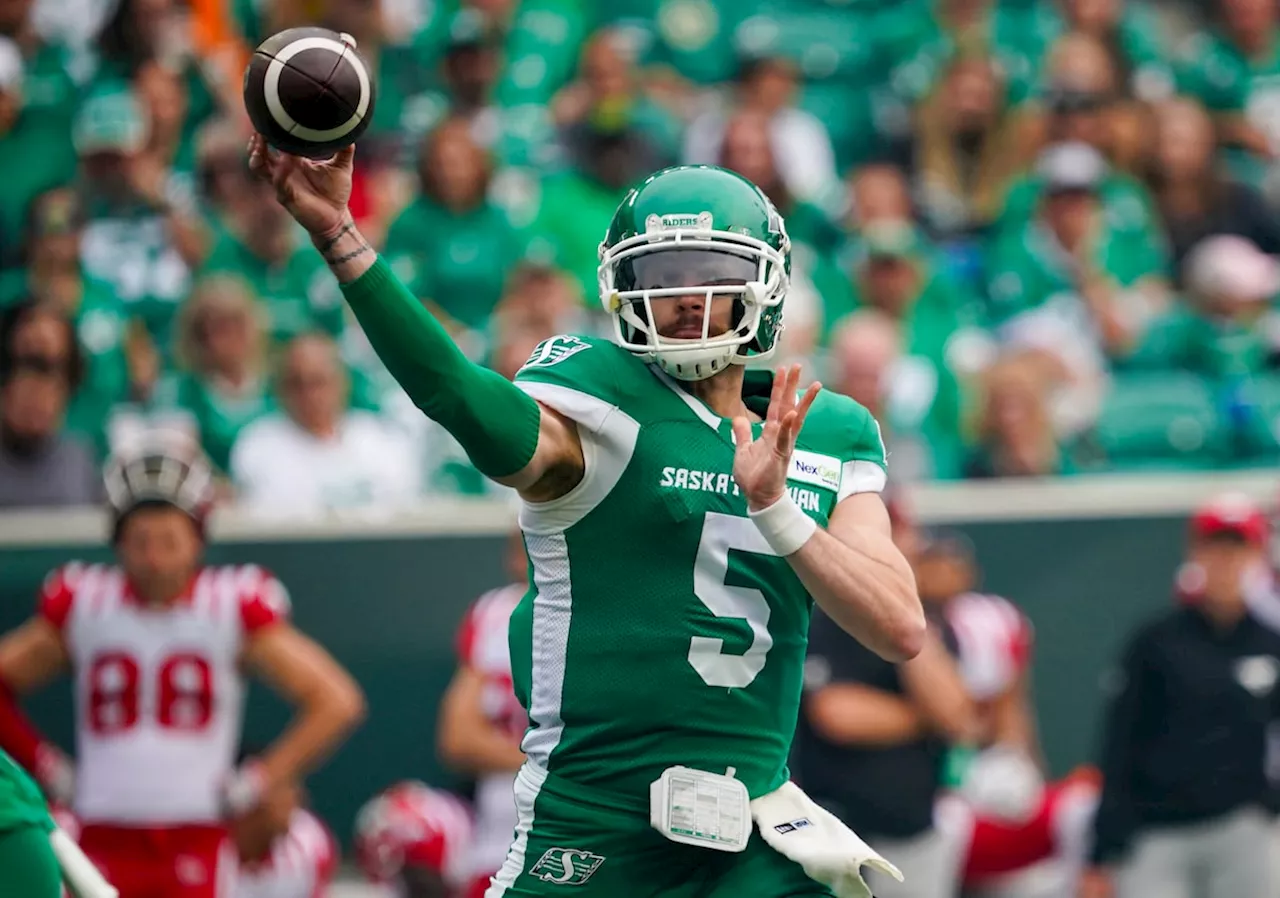 Patterson to make first CFL start when Riders host Argonauts