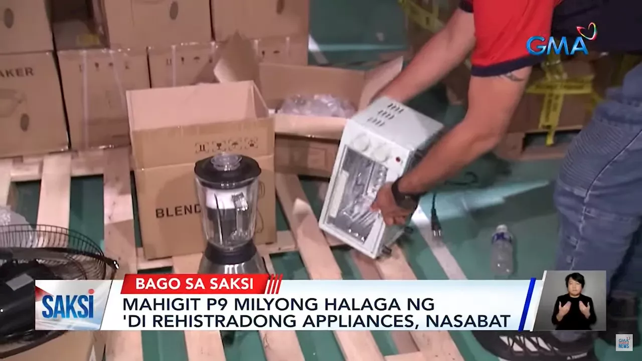 P9.3-M worth of unregistered home appliances seized in Bulacan