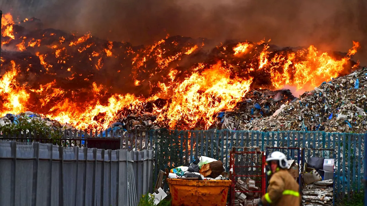 Road closures in place as crews tackle large fire overnight at industrial estate in Huyton