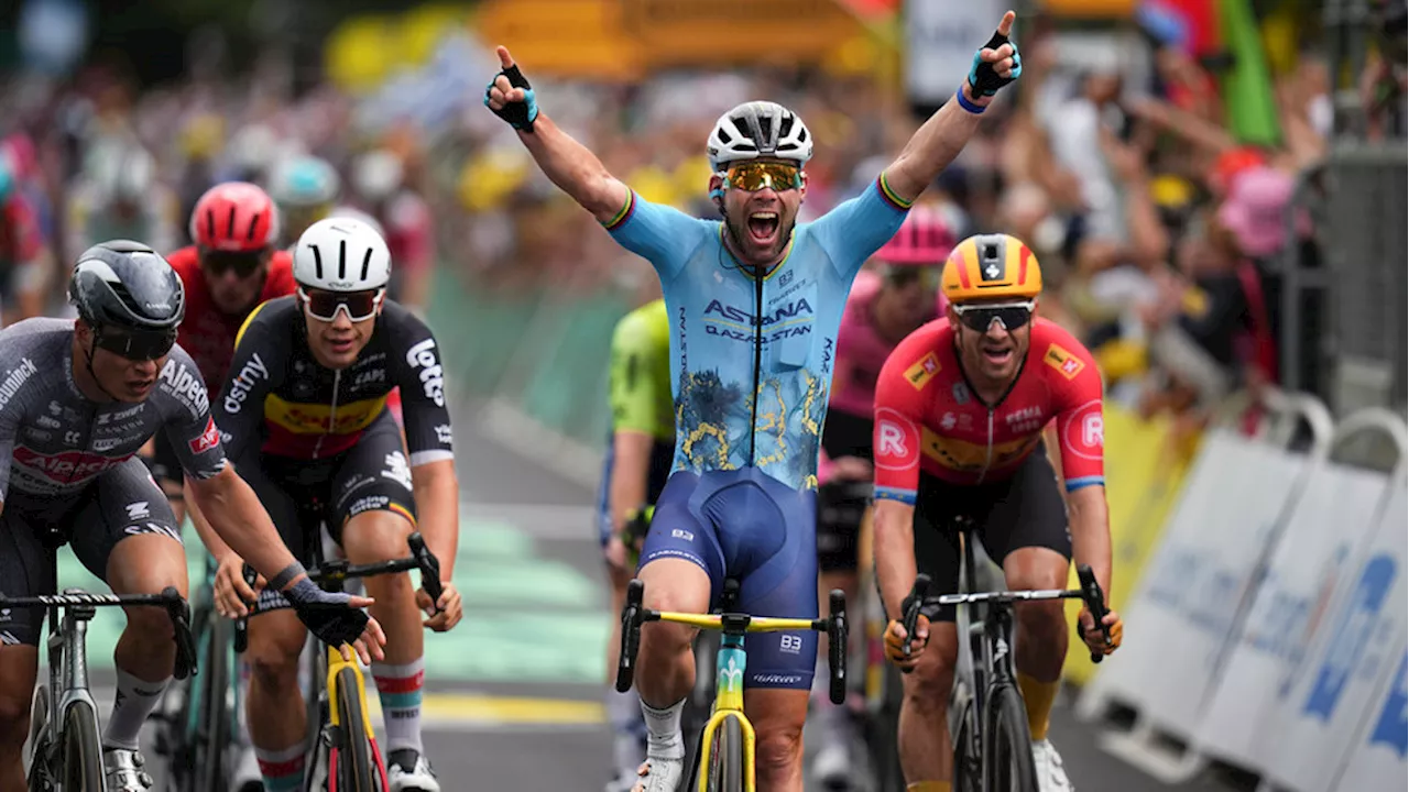 Mark Cavendish breaks record for most career Tour de France stage wins with 35th victory