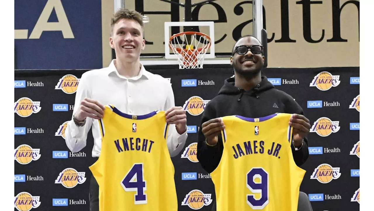 Swanson: Dalton Knecht, Bronny James journey into Lakers’ spotlight