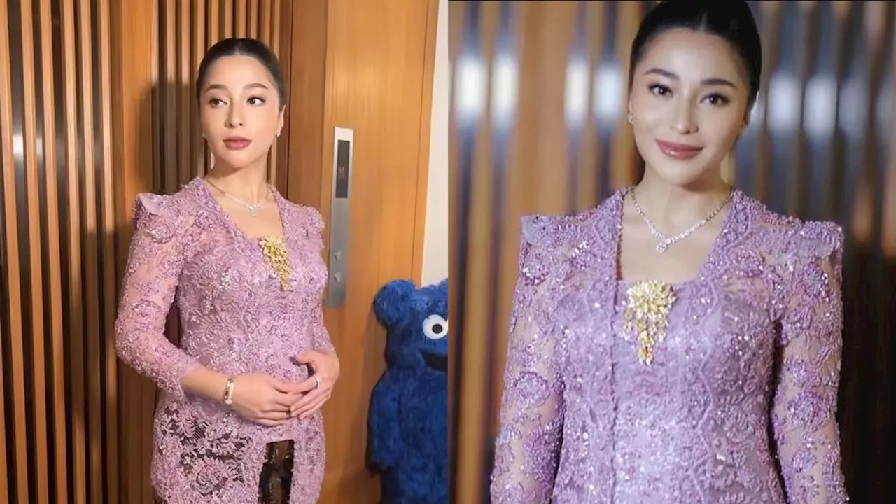 7 Potret Nikita Willy Elegan Pakai Kebaya Saat Hamil Kedua, Pamer Baby Bump