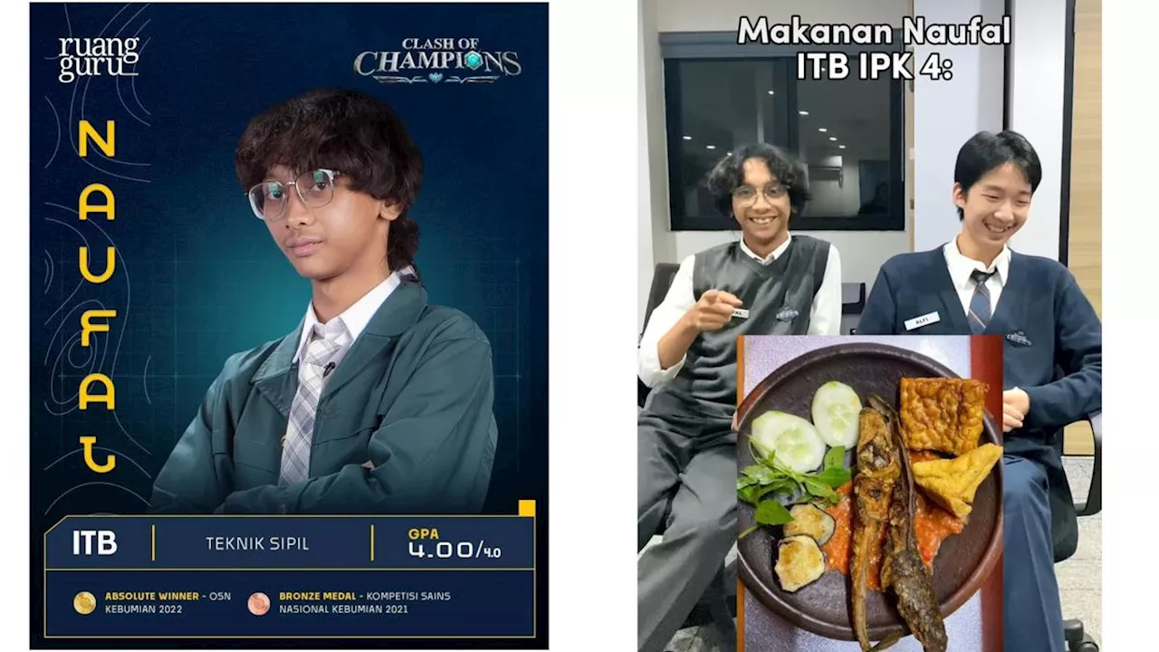 Viral! Naufal Hafidz Clash of Champions Raih IPK Sempurna 4.0 Berkat Pecel Lele GKPN