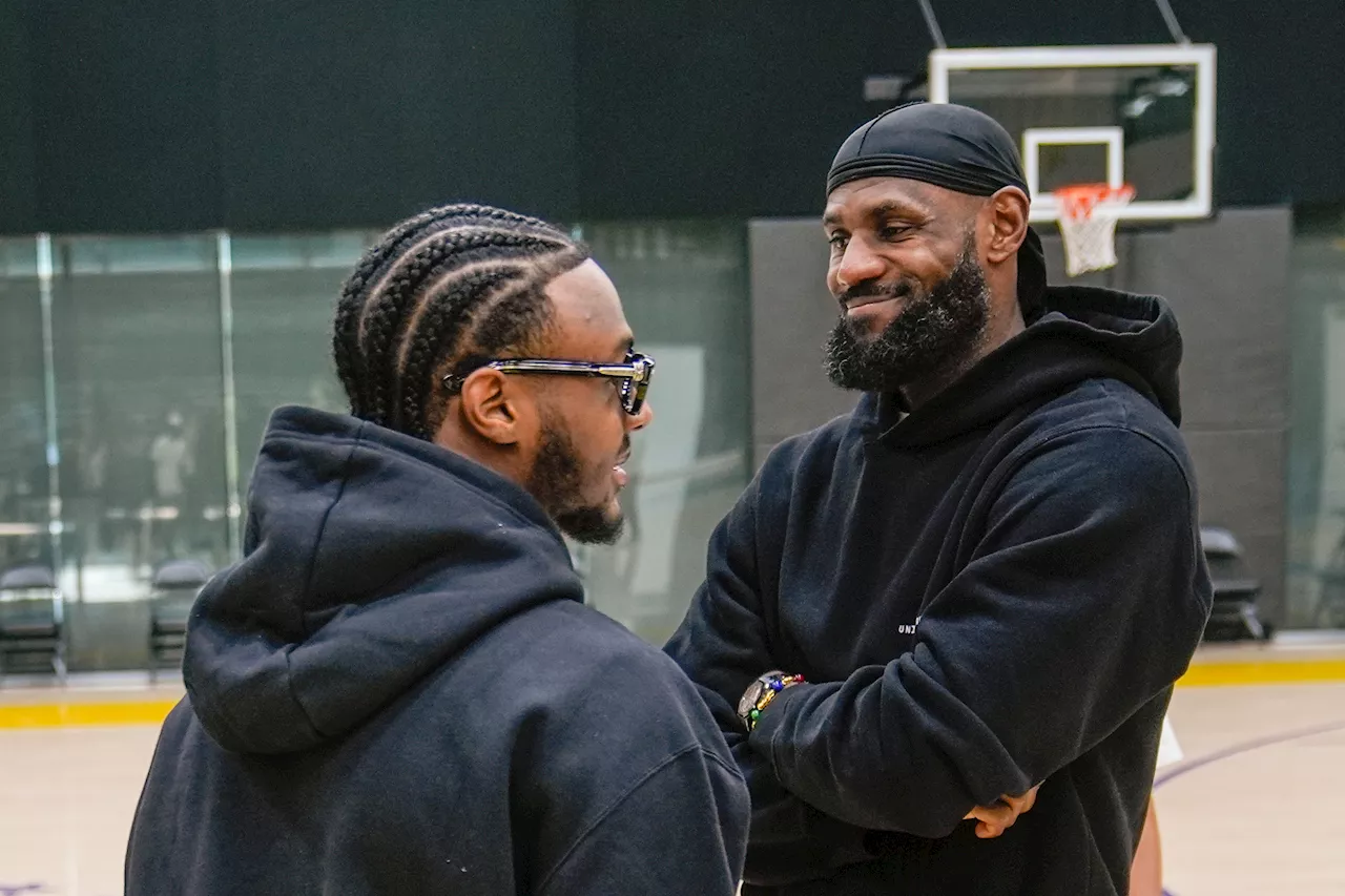 Bronny James says he can handle ‘amplified’ pressure of playing for Lakers with his famous father