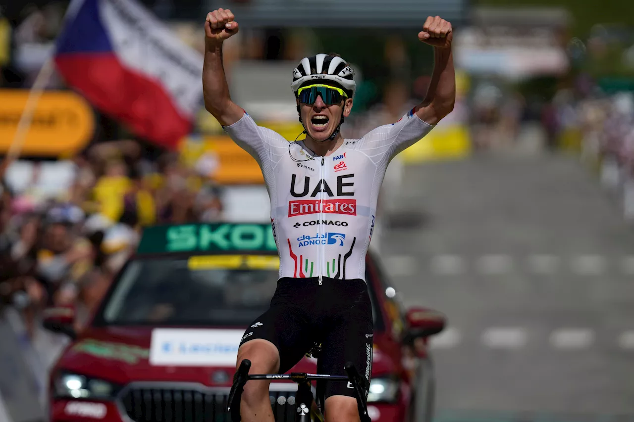 Pogacar attacks in Tour de France’s first big mountain stage, reclaims yellow jersey