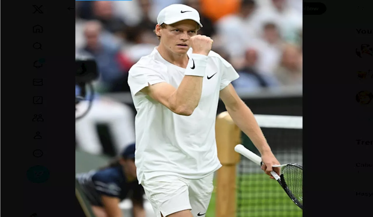 Jannik Sinner Kalahkan Sesama Petenis Italia Matteo Berretini di Putaran Kedua Wimbledon