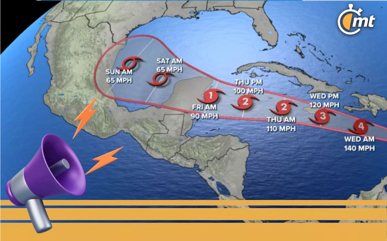 ¿Qué estados de México continúan en alerta por el Huracán Beryl? Te decimos